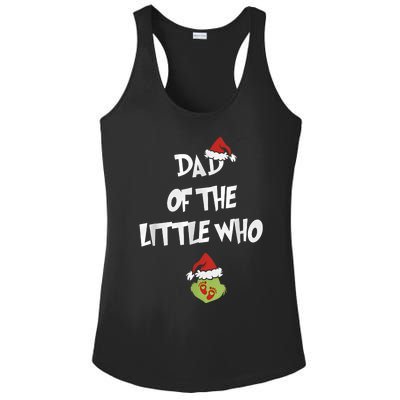 Dad Of The Little Who Pregnancy Announcement Ladies PosiCharge Competitor Racerback Tank