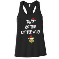 Dad Of The Little Who Pregnancy Announcement Women's Racerback Tank