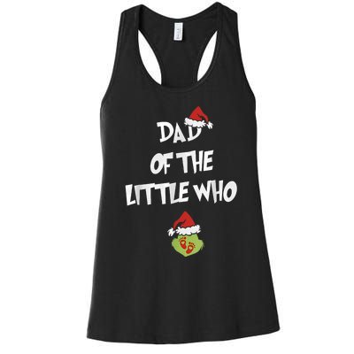 Dad Of The Little Who Pregnancy Announcement Women's Racerback Tank