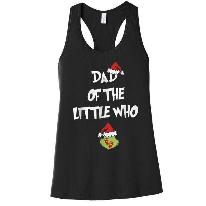 Dad Of The Little Who Pregnancy Announcement Women's Racerback Tank