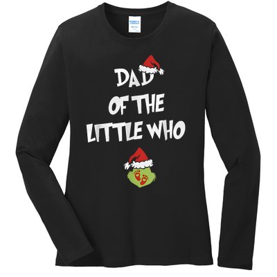 Dad Of The Little Who Pregnancy Announcement Ladies Long Sleeve Shirt