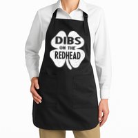 Dibs On The Redhead St PattyS Day Funny PatrickS Day Apron