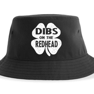 Dibs On The Redhead St PattyS Day Funny PatrickS Day Sustainable Bucket Hat