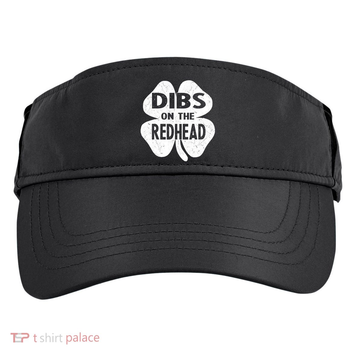 Dibs On The Redhead St PattyS Day Funny PatrickS Day Adult Drive Performance Visor