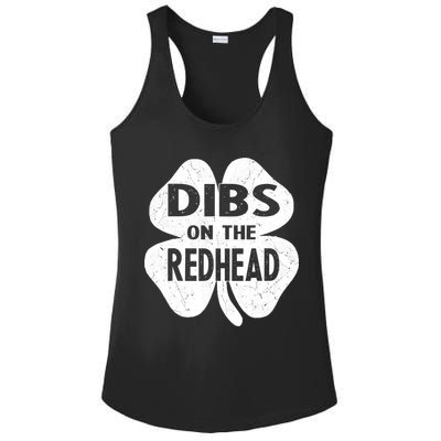 Dibs On The Redhead St PattyS Day Funny PatrickS Day Ladies PosiCharge Competitor Racerback Tank
