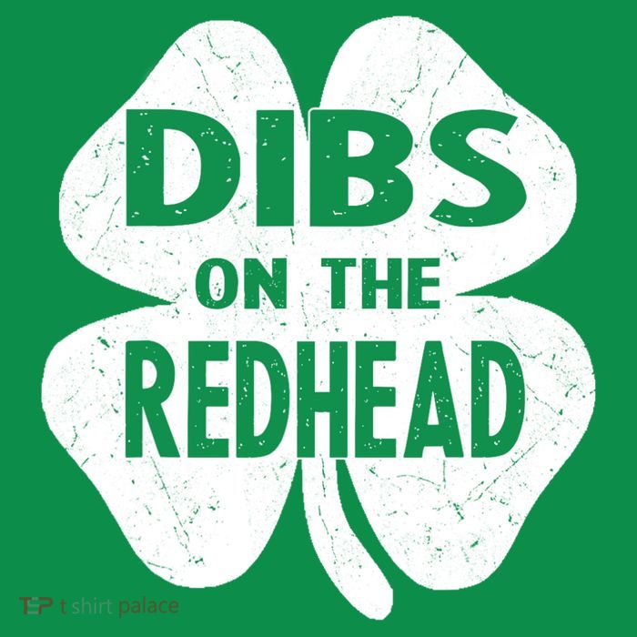 Dibs On The Redhead St PattyS Day Funny PatrickS Day Tall T-Shirt