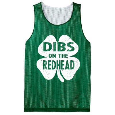 Dibs On The Redhead St PattyS Day Funny PatrickS Day Mesh Reversible Basketball Jersey Tank