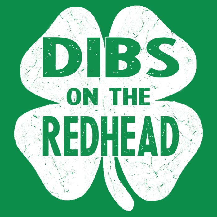 Dibs On The Redhead St PattyS Day Funny PatrickS Day Baby Bodysuit