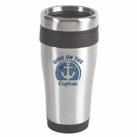 Dibs On The Captain Funny Boating Boat Lover 16oz Travel Tumbler