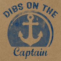 Dibs On The Captain Funny Boating Boat Lover Cotton Canvas Backpack