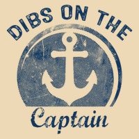 Dibs On The Captain Funny Boating Boat Lover Drawstring Bag