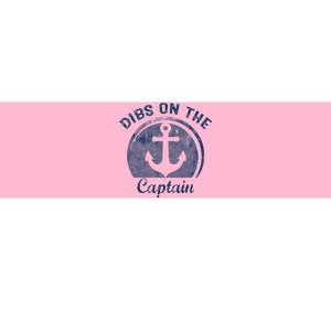 Dibs On The Captain Funny Boating Boat Lover Bumper Sticker