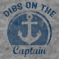 Dibs On The Captain Funny Boating Boat Lover 7-Panel Snapback Hat
