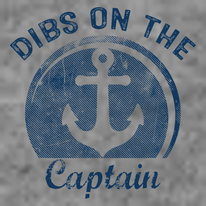 Dibs On The Captain Funny Boating Boat Lover 7-Panel Snapback Hat