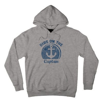 Dibs On The Captain Funny Boating Boat Lover Tall Hoodie