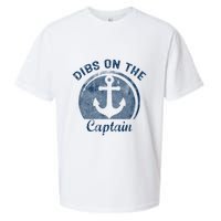 Dibs On The Captain Funny Boating Boat Lover Sueded Cloud Jersey T-Shirt