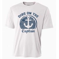 Dibs On The Captain Funny Boating Boat Lover Cooling Performance Crew T-Shirt