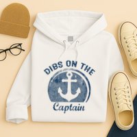 Dibs On The Captain Funny Boating Boat Lover Hoodie