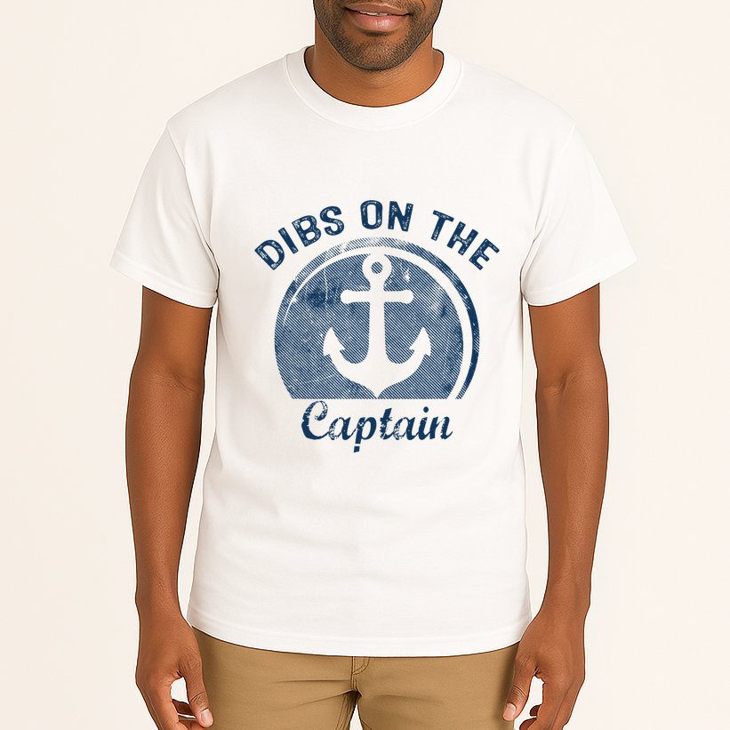 Dibs On The Captain Funny Boating Boat Lover Tall T-Shirt