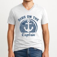 Dibs On The Captain Funny Boating Boat Lover V-Neck T-Shirt