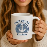 Dibs On The Captain Funny Boating Boat Lover Mug