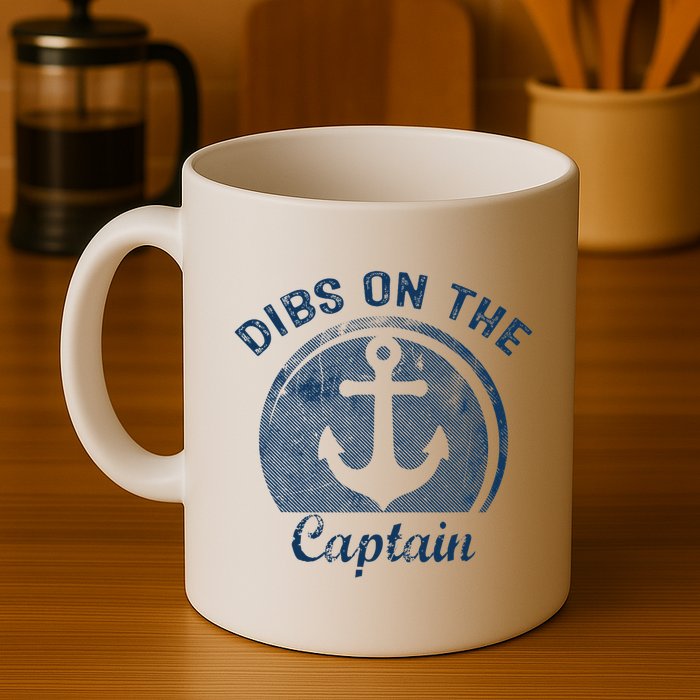 Dibs On The Captain Funny Boating Boat Lover Mug