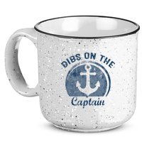 Dibs On The Captain Funny Boating Boat Lover 15oz Campfire Ceramic Mug