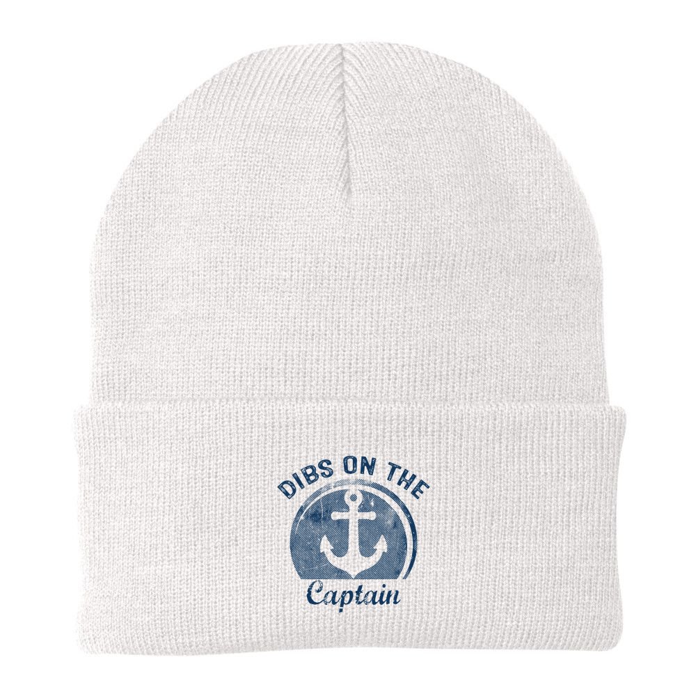 Dibs On The Captain Funny Boating Boat Lover Beanie
