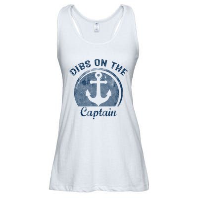 Dibs On The Captain Funny Boating Boat Lover Ladies Essential Flowy Tank