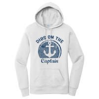 Dibs On The Captain Funny Boating Boat Lover Women's Pullover Hoodie