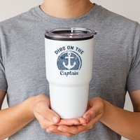Dibs On The Captain Funny Boating Boat Lover Tumbler