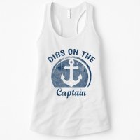Dibs On The Captain Funny Boating Boat Lover Womens Tank Top