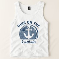 Dibs On The Captain Funny Boating Boat Lover Tank Top
