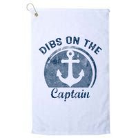 Dibs On The Captain Funny Boating Boat Lover Golf Towel
