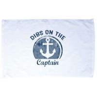 Dibs On The Captain Funny Boating Boat Lover Microfiber Hand Towel