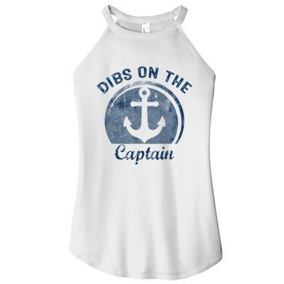 Dibs On The Captain Funny Boating Boat Lover Women's Perfect Tri Rocker Tank