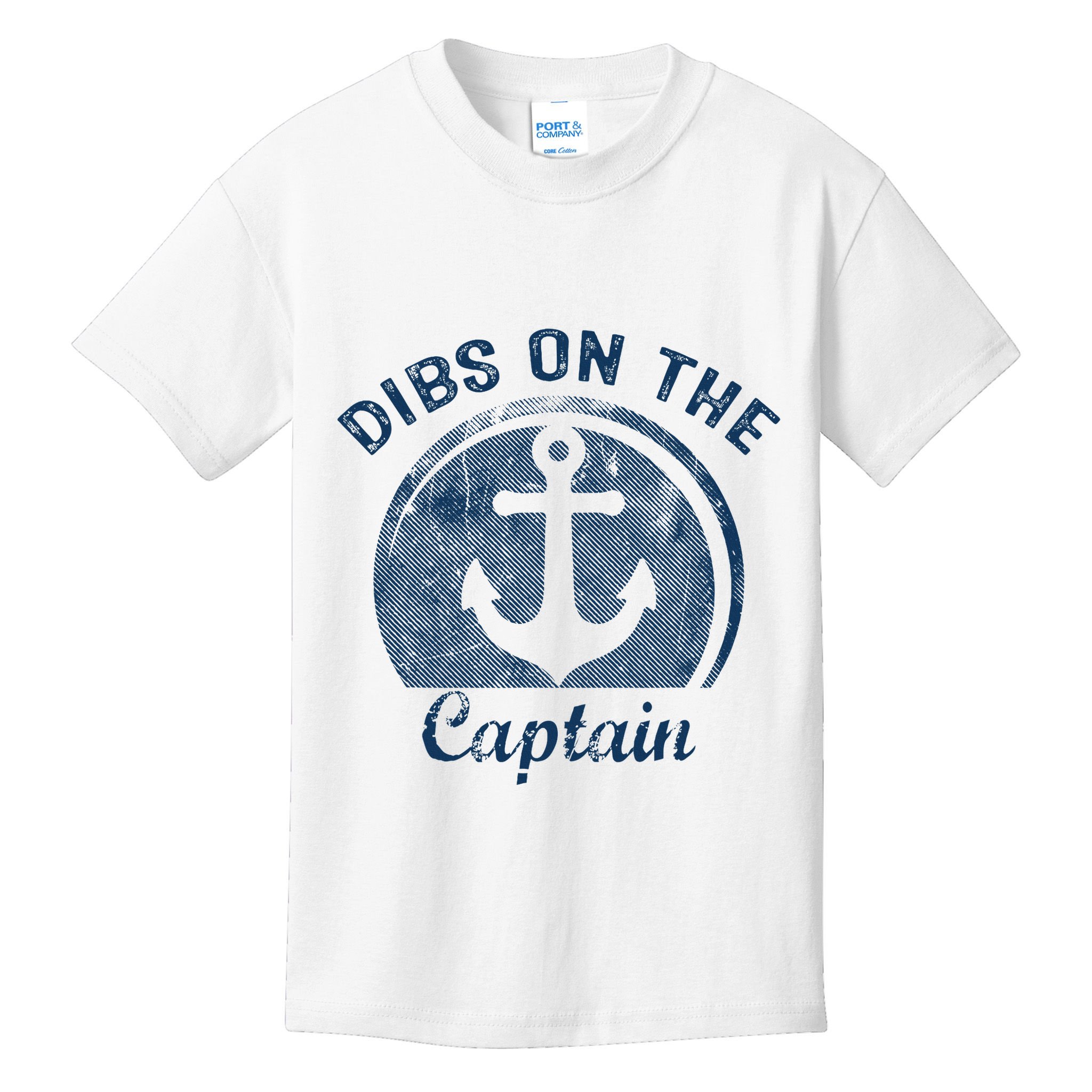 Dibs On The Captain Funny Boating Boat Lover Kids T-Shirt