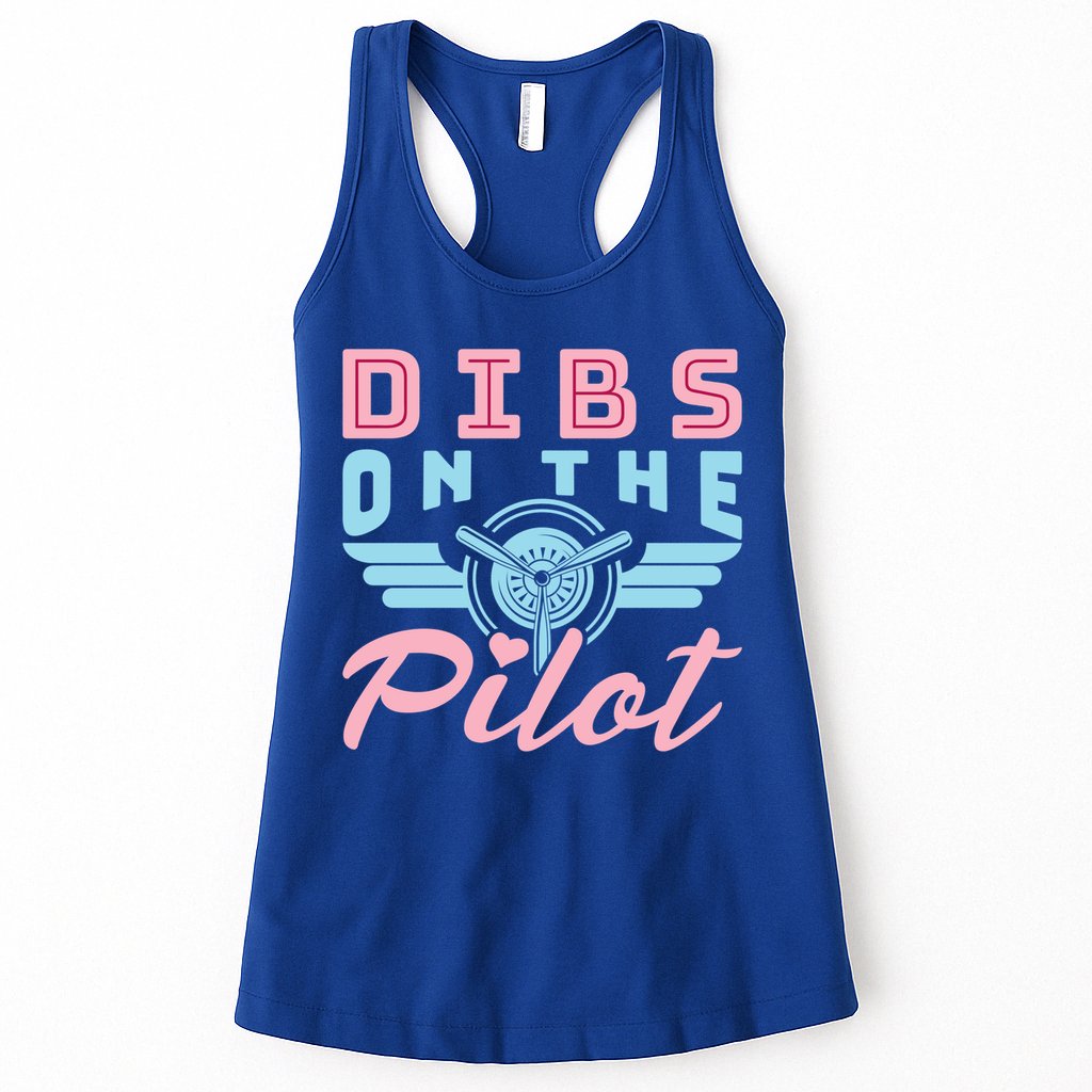 Dibs On The Pilot Air Wife Airplane Pilot Wife Gift Womens Tank Top