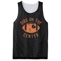 Dibs On The Center Funny Football Wife Girlfriend Love Mesh Reversible Basketball Jersey Tank