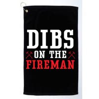 Dibs On The Fire Fire Rescue Firefighter Firefighting Gift Golf Towel