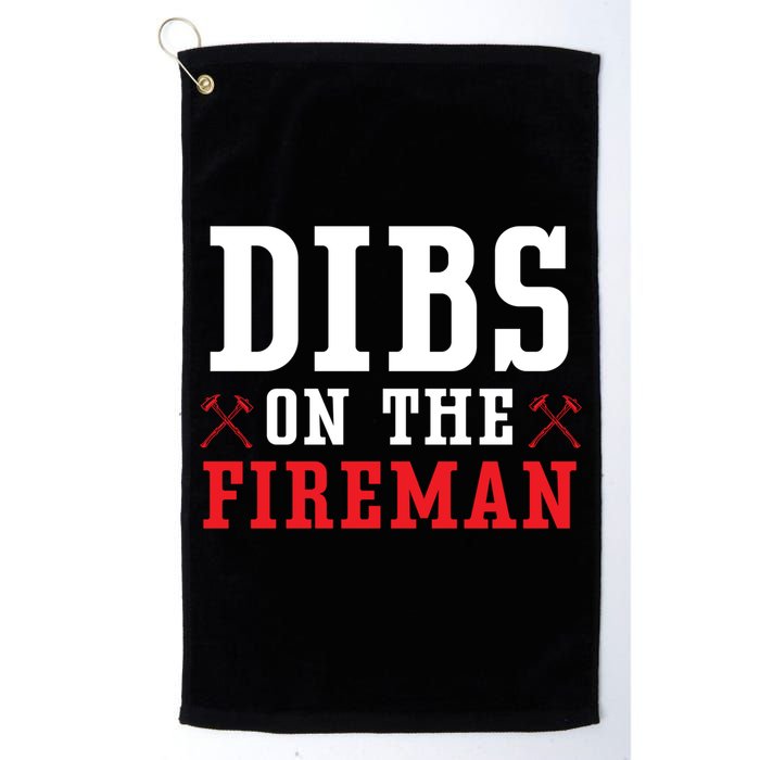 Dibs On The Fire Fire Rescue Firefighter Firefighting Gift Golf Towel