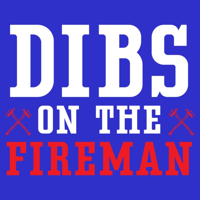 Dibs On The Fire Fire Rescue Firefighter Firefighting Gift V-Neck T-Shirt