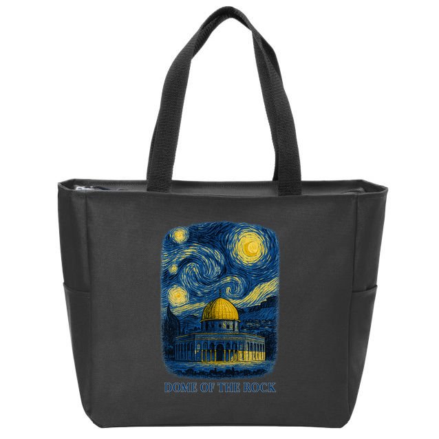 Dome Of The Rock Zip Tote Bag