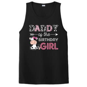 Daddy of The Birthday Girl Farm Cow Dad Matching Family Bday PosiCharge Competitor Tank