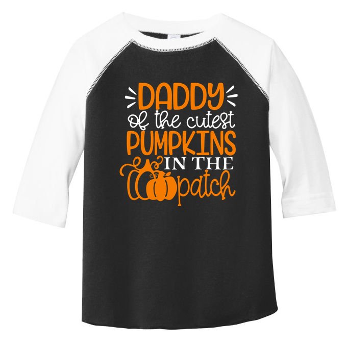 Daddy Of The Cutest Pumpkins In The Patch Great Gift Halloween Gift Toddler Fine Jersey T-Shirt