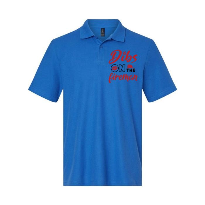 Dibs On The Fire Fire Wife Friend Firefighter Wife Meaningful Gift Softstyle Adult Sport Polo