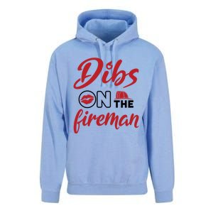 Dibs On The Fire Fire Wife Friend Firefighter Wife Meaningful Gift Unisex Surf Hoodie