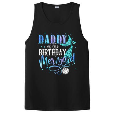 Daddy Of The Birthday Mermaid Family Matching Party Squad PosiCharge Competitor Tank