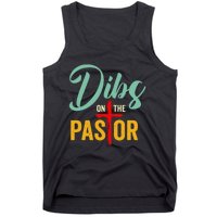 Dibs On The Pastor Funny Jesus Christian Cross Tank Top