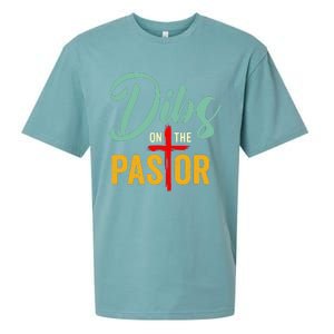 Dibs On The Pastor Funny Jesus Christian Cross Sueded Cloud Jersey T-Shirt